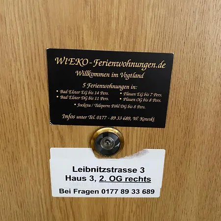 Fewo Wieko Plauen Leibnizstr. H3, 2. Og Rechts Exterior photo
